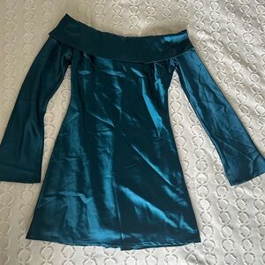 Lulus off the shoulder dress!